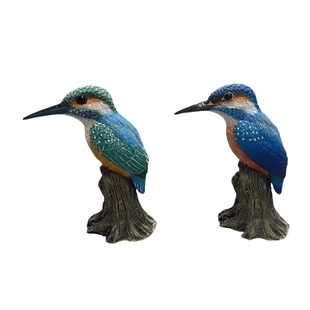 鸟类翠鸟树脂雕像摆件个性模玩手办模型工艺品家居装饰品原创专用