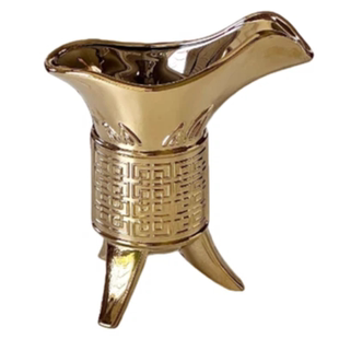 高级感轻奢仿古帝王杯古代酒杯玻璃杯创意仿古爵杯创意家用酒杯子