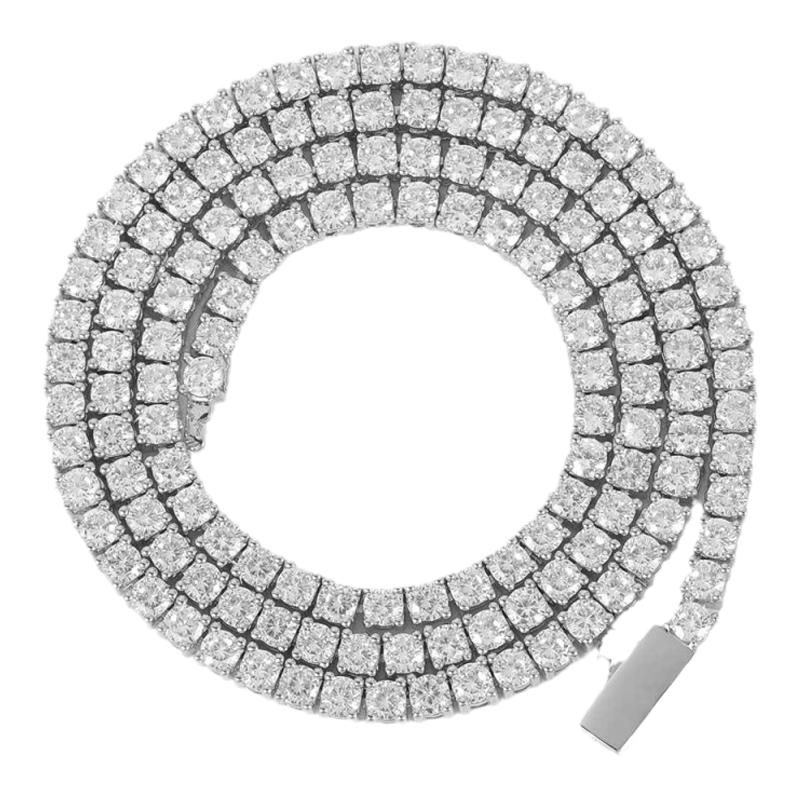 ICEBLING 满钻网球链小冰糖项链锆石锁骨链颈链美式古巴嘻哈男女