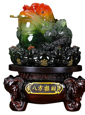 吉祥伞招财新中式客厅可旋转金蟾