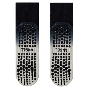 扎染渐变瑜伽袜子女纯棉中筒袜专业防滑运动普拉提健身室内地板袜