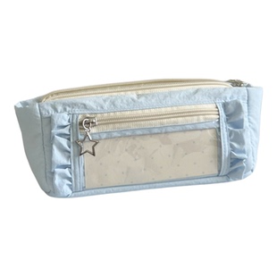 简约透明痛包笔袋女生2026新款高颜值ins风学生文具盒初中生大容量韩系简约笔袋小众不撞款文具收纳袋