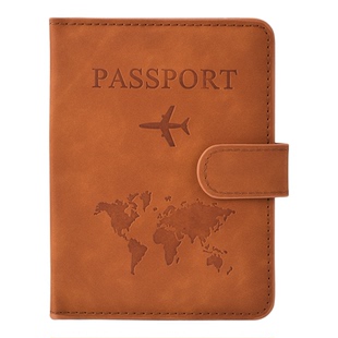 防盗刷磁扣RFID多功能护照保护套机票夹护照夹本旅行钱包证件卡包