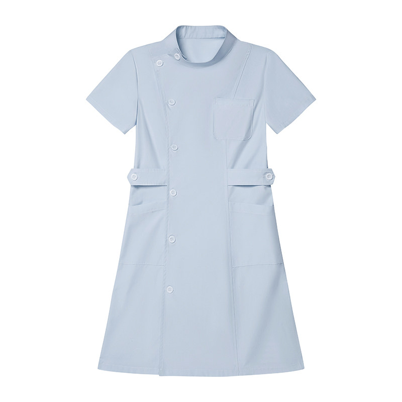 护士服夏装短袖立领短款牙科口腔护理医生工作服分体套装定制