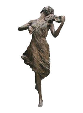 音乐馆铸铜雕像大型户外校园雕塑