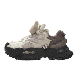 FILA FUSION斐乐潮牌女鞋BIANCO WE厚底鞋冬硬糖鞋跑步鞋