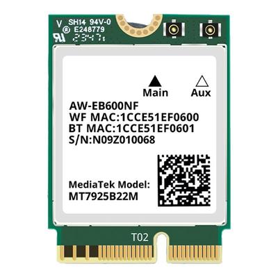 wifi7无线网卡MT7925/NCM865电竞游戏5g笔记本台式电脑M.2蓝牙WiFi接收器