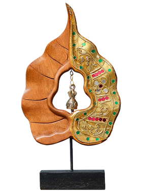 电视柜桌面摆件禅意风菩提木雕