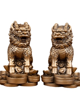 永聚阁招财麒麟中式摆件家居礼品