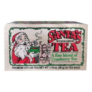 加拿大Mlesna Cranberry Tea 圣诞老人蔓越莓茶果茶木盒装50g25包