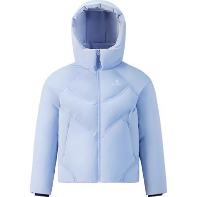 骆驼女装羽绒服2025新款冬季抗寒防泼水连帽加厚保暖纯色面包外套