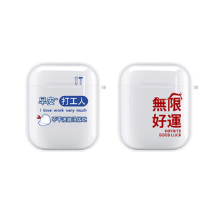 适用苹果airpods pro耳机套第二代airpods 3三保护壳透明蓝牙充电仓盒aripords2创意airpods4搞怪个性