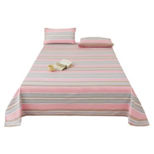 100%全棉老粗布床单直角裸睡床品单双人家用纯棉加厚被单子贴身