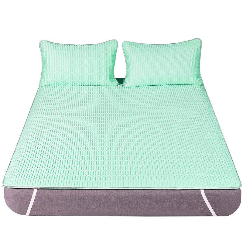 乳胶凉席三件套冰丝床笠款床单夏季可水洗学生宿舍儿童床裙空调席