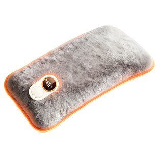 荣事达热水袋充电式暖手袋防爆毛绒敷肚子暖手宝女被窝专用热宝宝