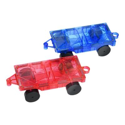 磁力板车玩具车拼搭小车益智玩具