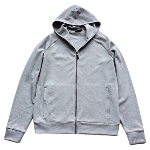 外贸出口男款卫衣重磅厚实拉链开衫薄外套口袋连帽运动上衣秋大码