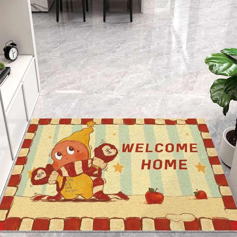 卡通星星人入户门地垫耐脏丝进门玄关脚垫圈地耐磨易家用打理垫
