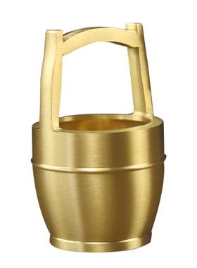 一桶金摆件招财办公室桌面中式