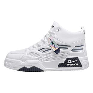 回力帆布鞋男夏季透气网面百搭休闲高帮板鞋运动厚底增高小白潮鞋