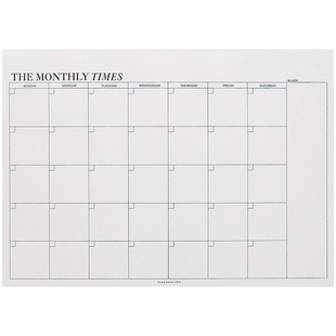 简约小清新可撕月计划本工作减肥周日程记事本学生办公学习备忘录