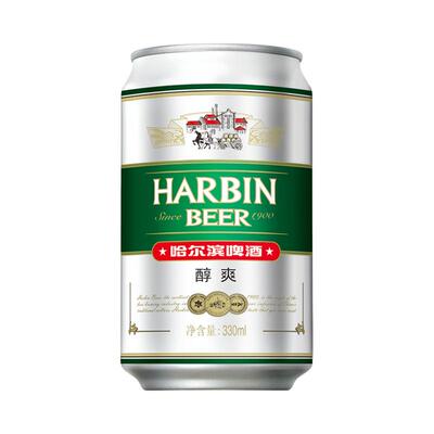 哈尔滨醇爽啤酒330ml*24