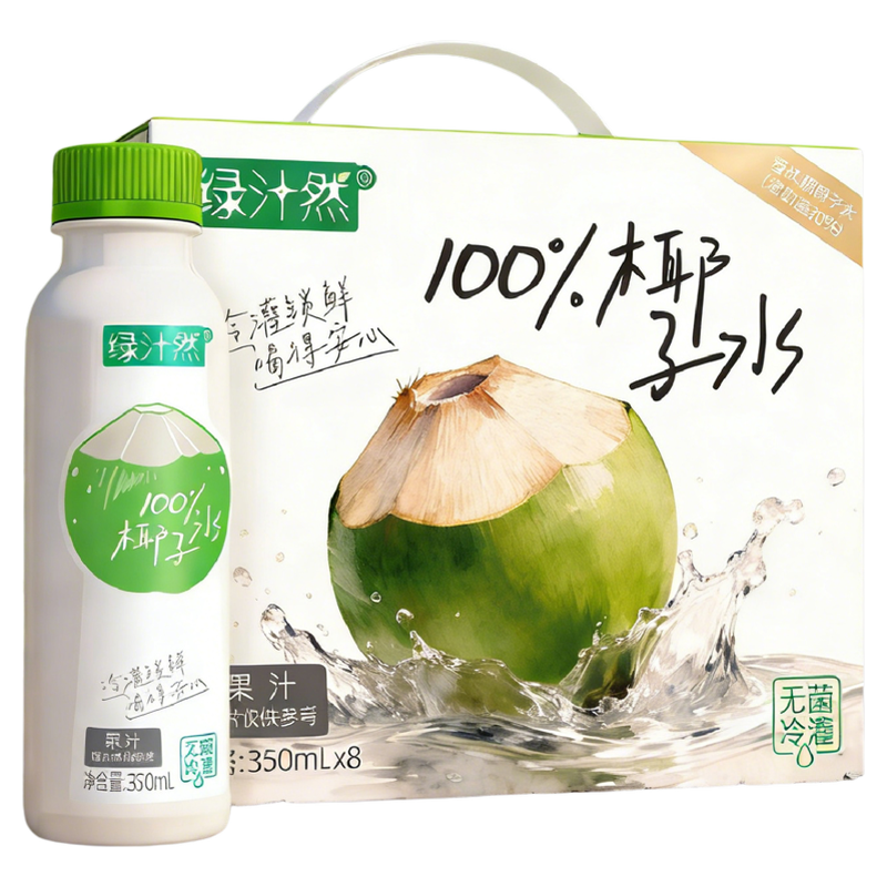 绿汁然100%椰子水0添加电解质