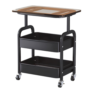 日本中古小推车置物架可移动沙发边几收纳柜架子床边零食落地床头