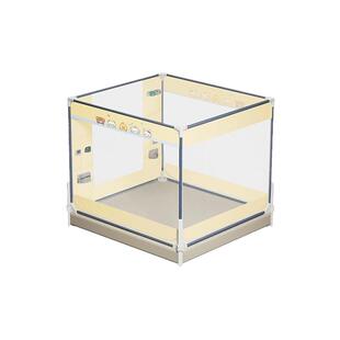 2025新款防摔蚊帐床围栏婴儿家用卧室儿童纹帐全底蒙古包一体式架