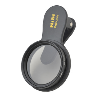 NiSi耐司 手机偏振镜 CPL高清偏振滤镜天更蓝 消反光利器 40.5mm大口径镜头夹
