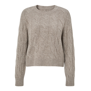 恩瑞妮商场同款2025冬季新款百搭显瘦气质淑女针织毛衣女上衣