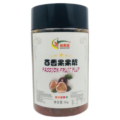 百思味百香果果浆果酱茶酱2kg仙果妮冰沙烘培水果茶奶茶饮品商用