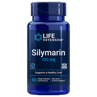 水飞蓟素Silymarin肝脏健康熬夜酒100mg90粒美国发Life extension
