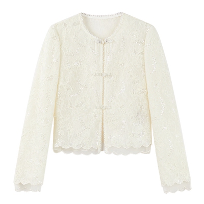 MISSCOCOON可可尼国风盘扣短外套