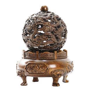 九转乾坤纯铜香炉家用室内熏香炉盘香高级香薰炉檀香沉香摆件礼物