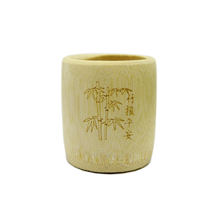 竹子茶杯纯天然竹杯子喝水杯家用竹酒杯复古老式水杯竹筒酒杯子