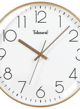TELESONIC/天王星客厅挂钟静音