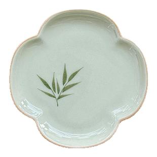 如意卿心手绘陶瓷墨碟墨盘墨水碟文房四宝墨盒砚台墨蝶墨池笔舔