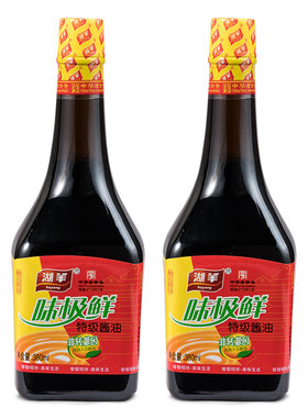 湖羊380ml*2瓶海鲜老字号酱油