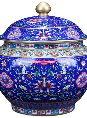 景德镇陶瓷描金装饰摆件客厅