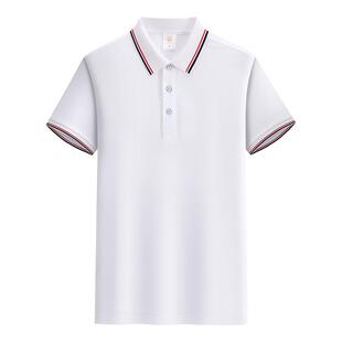 冰丝polo衫工作服定制T恤印logo女夏季短袖企业员工衣服工装男diy