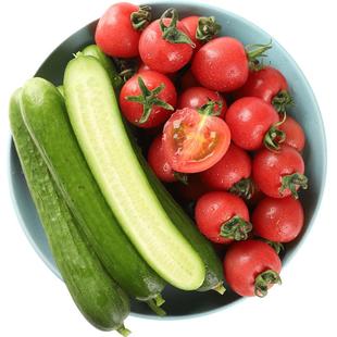 圣女果水果小黄瓜新鲜组合樱桃番茄小青瓜千禧西红柿子生吃自然熟