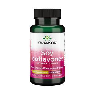Swanson斯旺森大豆异黄酮胶囊 雌激素女性补充内调天然正品