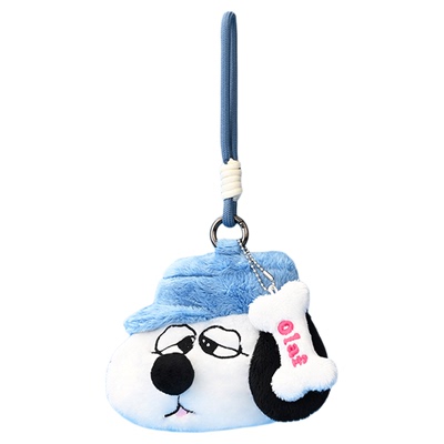 山莫花生漫画奥拉夫小狗零钱包儿童斜挎包大头可爱女生单肩背包