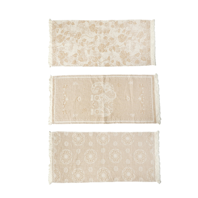 三条装毛巾汉麻雨露麻毛巾