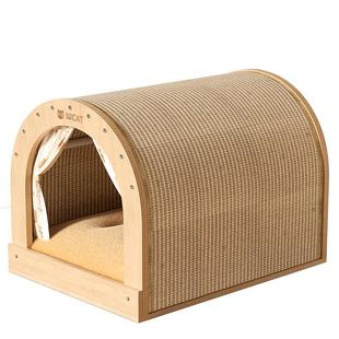 猫抓板剑麻猫窝一体耐磨不掉屑四季通用猫爪猫咪双层玩具超大窝