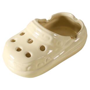 洞洞鞋陶瓷烟灰缸家用客厅茶几烟缸办公室网红烟盅防飞灰轻奢摆件