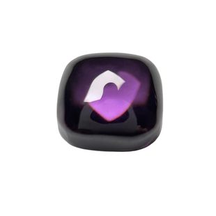 平底素面 紫红色 合成锆石 肥方裸钻 垫形 人造宝石项链戒指DIY