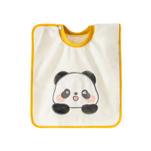 如山儿童洗漱巾背心宝宝刷牙洗脸防水围兜洗脸毛巾口水巾围嘴擦脸