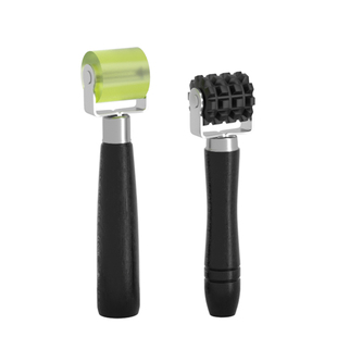 封边条压轮滚轮皮料上胶贴合压平硅胶制工具木工美缝热风枪压边器